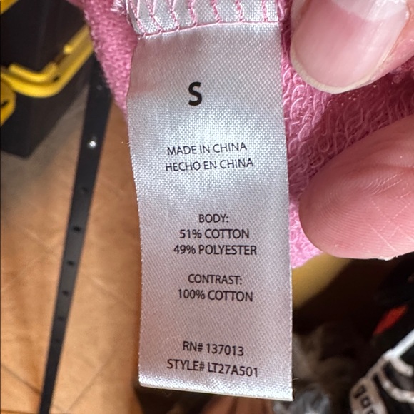 NWT Wildfox Homestead Stripes Sweatshirt Orchid Smoke Size Small Oversized - Picture 13 of 14